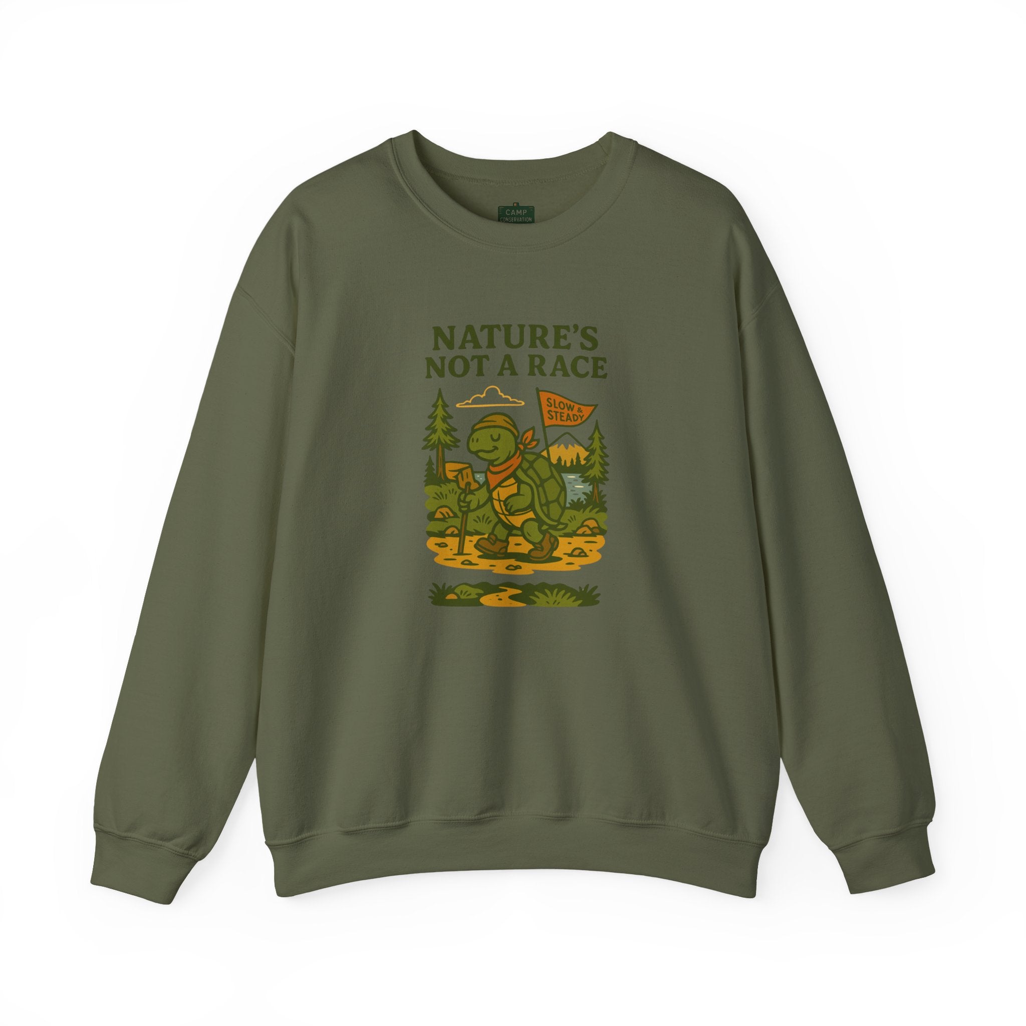 Nature's Not a Race Turtle Sweatshirt