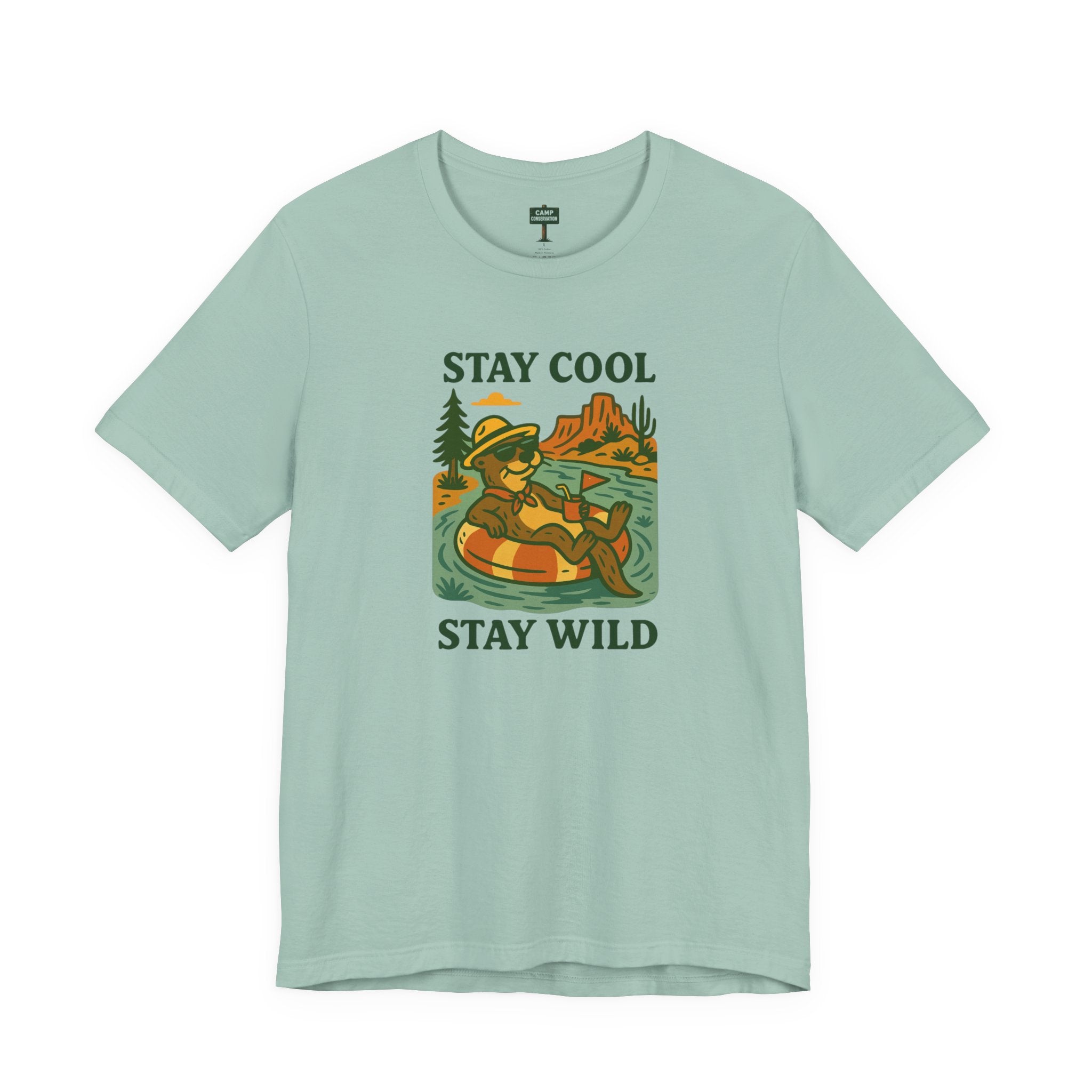 Stay Cool, Stay Wild Floating Otter T-Shirt