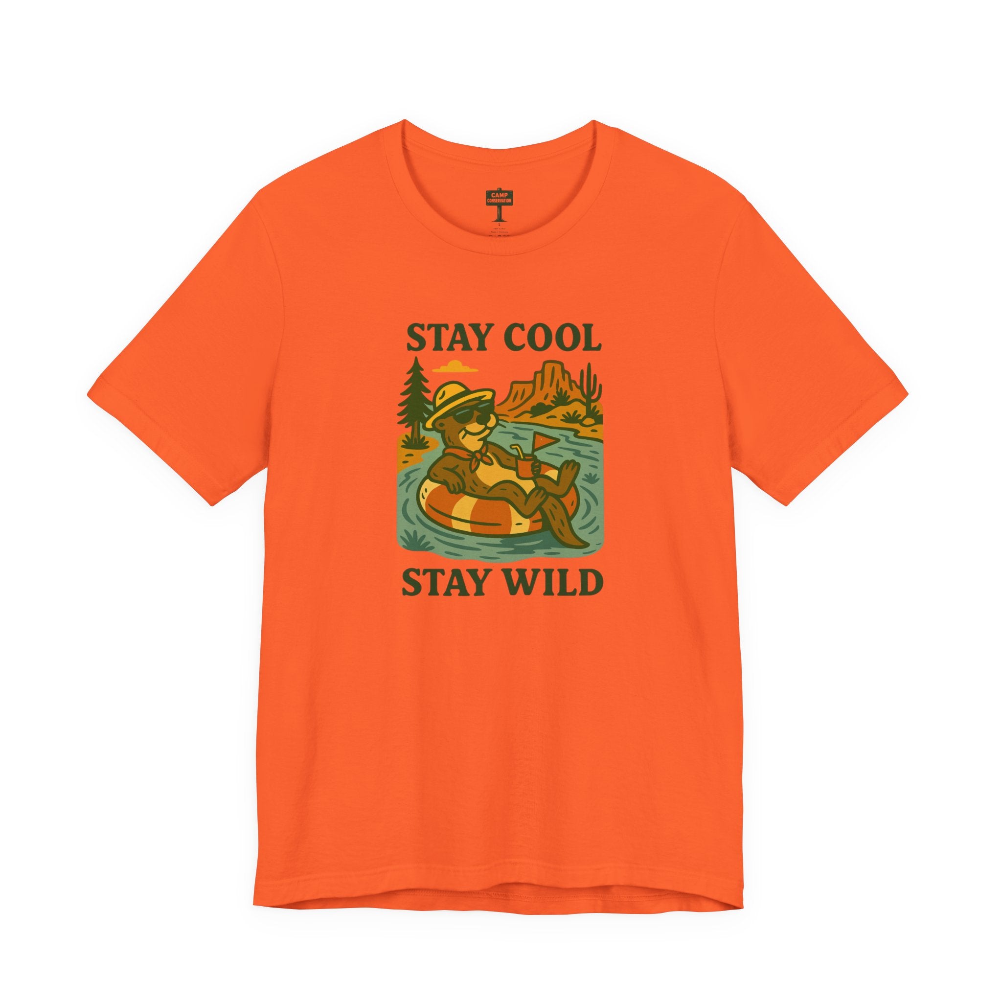 Stay Cool, Stay Wild Floating Otter T-Shirt
