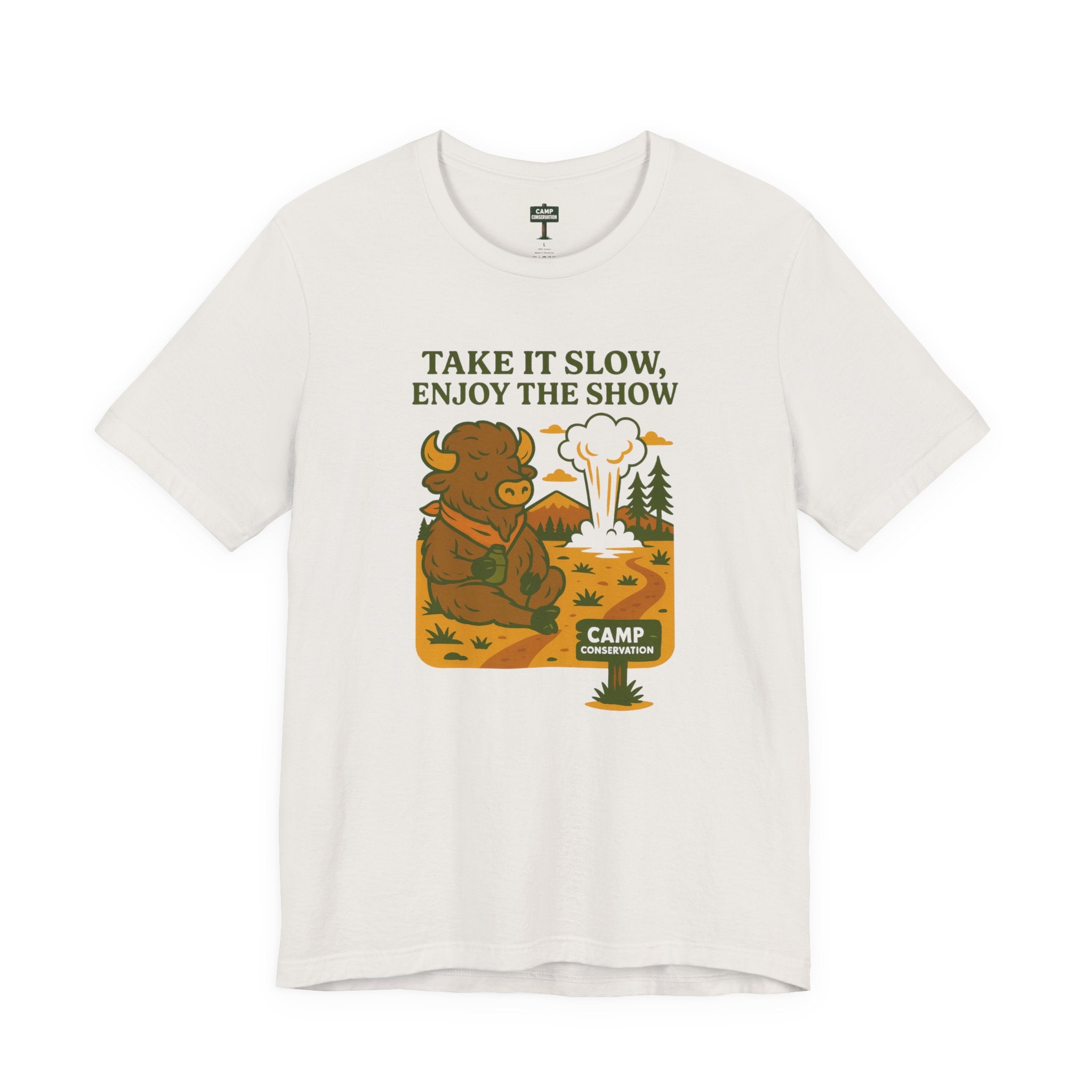 Take It Slow, Enjoy The Show Yellowstone Bison T-Shirt
