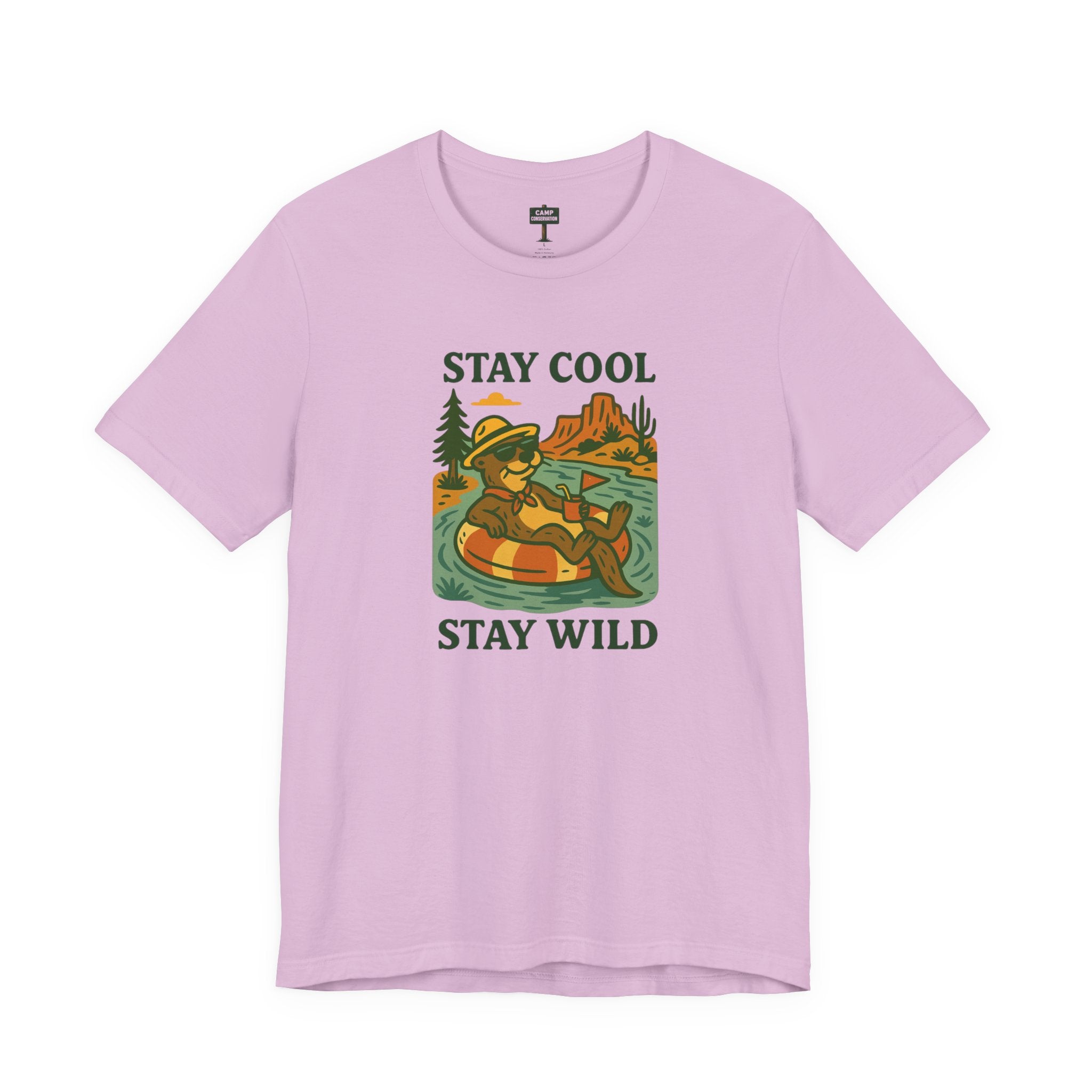 Stay Cool, Stay Wild Floating Otter T-Shirt