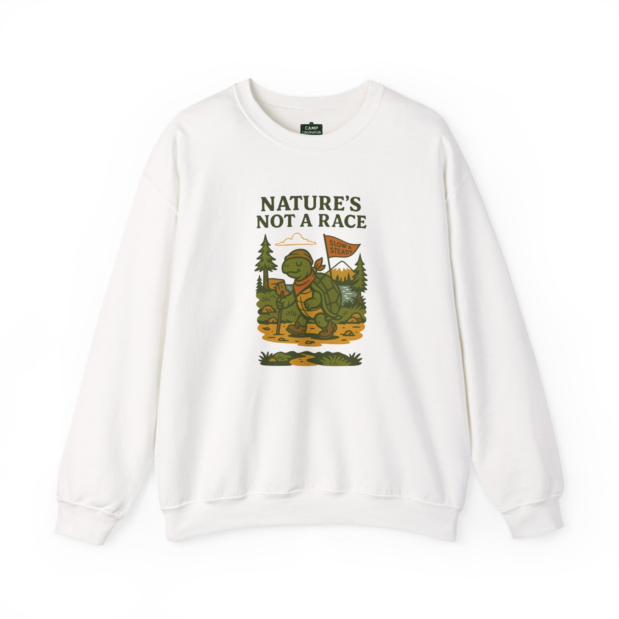 Nature's Not a Race Turtle Sweatshirt