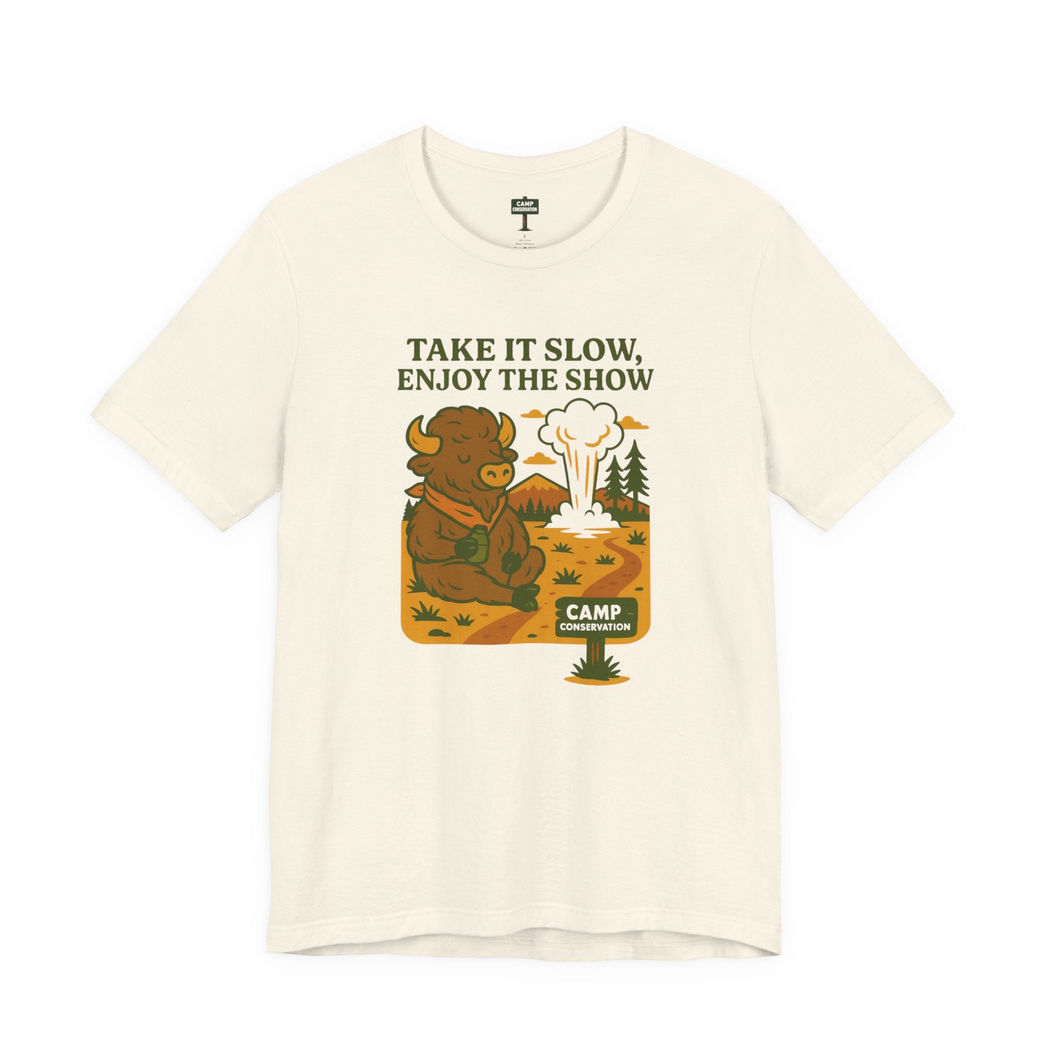 Take It Slow, Enjoy The Show Yellowstone Bison T-Shirt