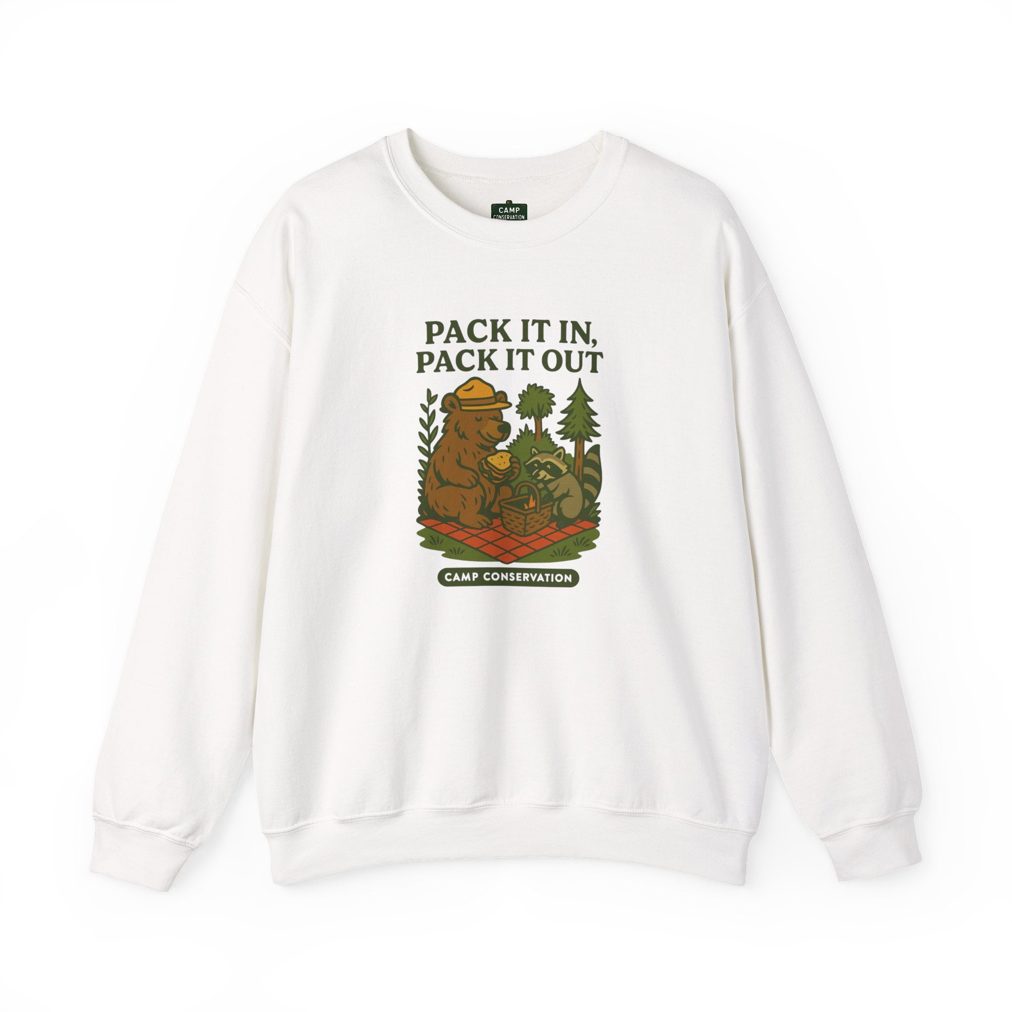 Pack It In, Pack It Out Bear & Raccoon Sweatshirt
