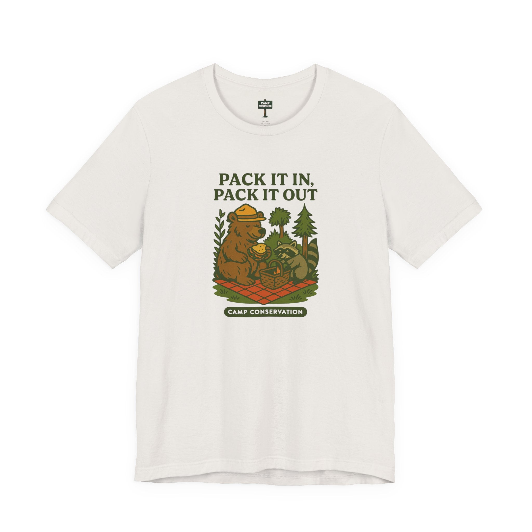 Pack It In Pack It Out Bear & Raccoon T-Shirt
