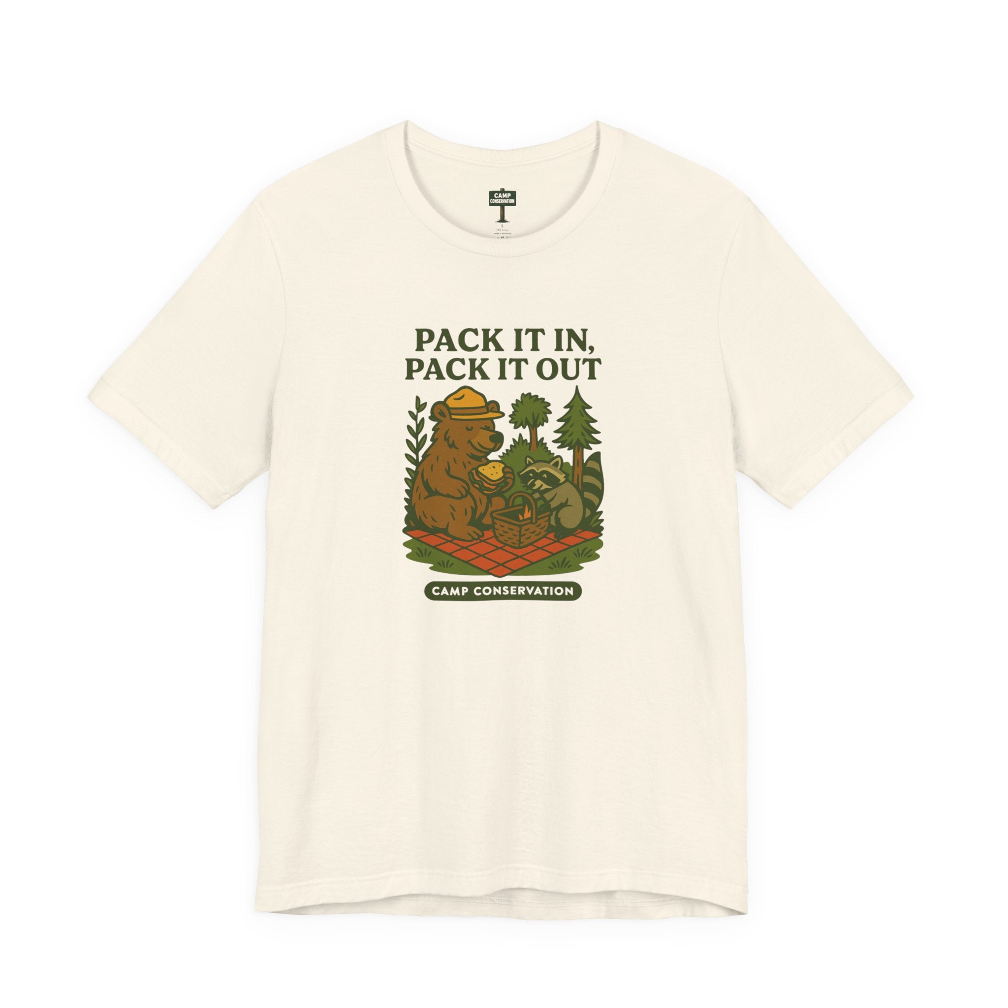 Pack It In Pack It Out Bear & Raccoon T-Shirt