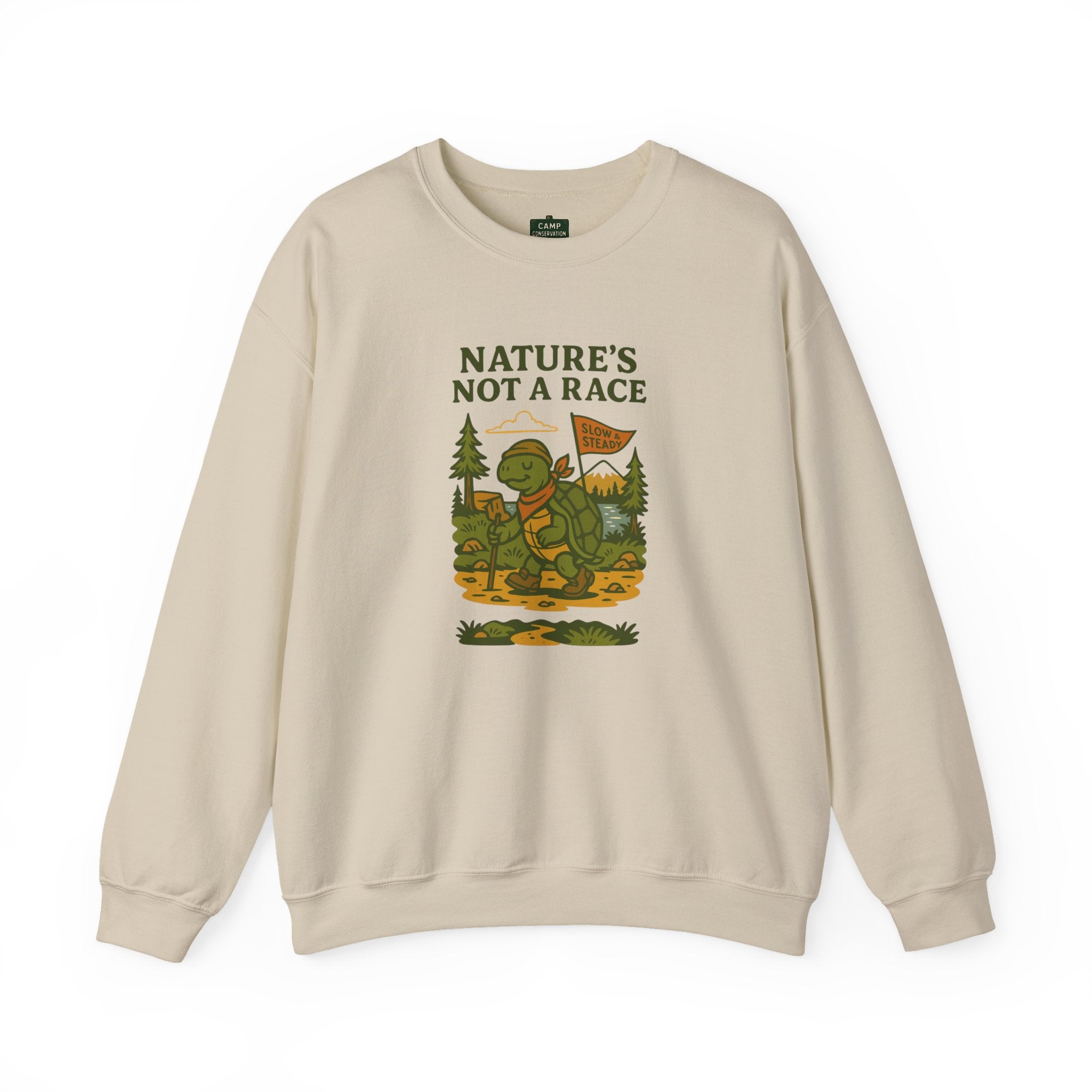 Nature's Not a Race Turtle Sweatshirt