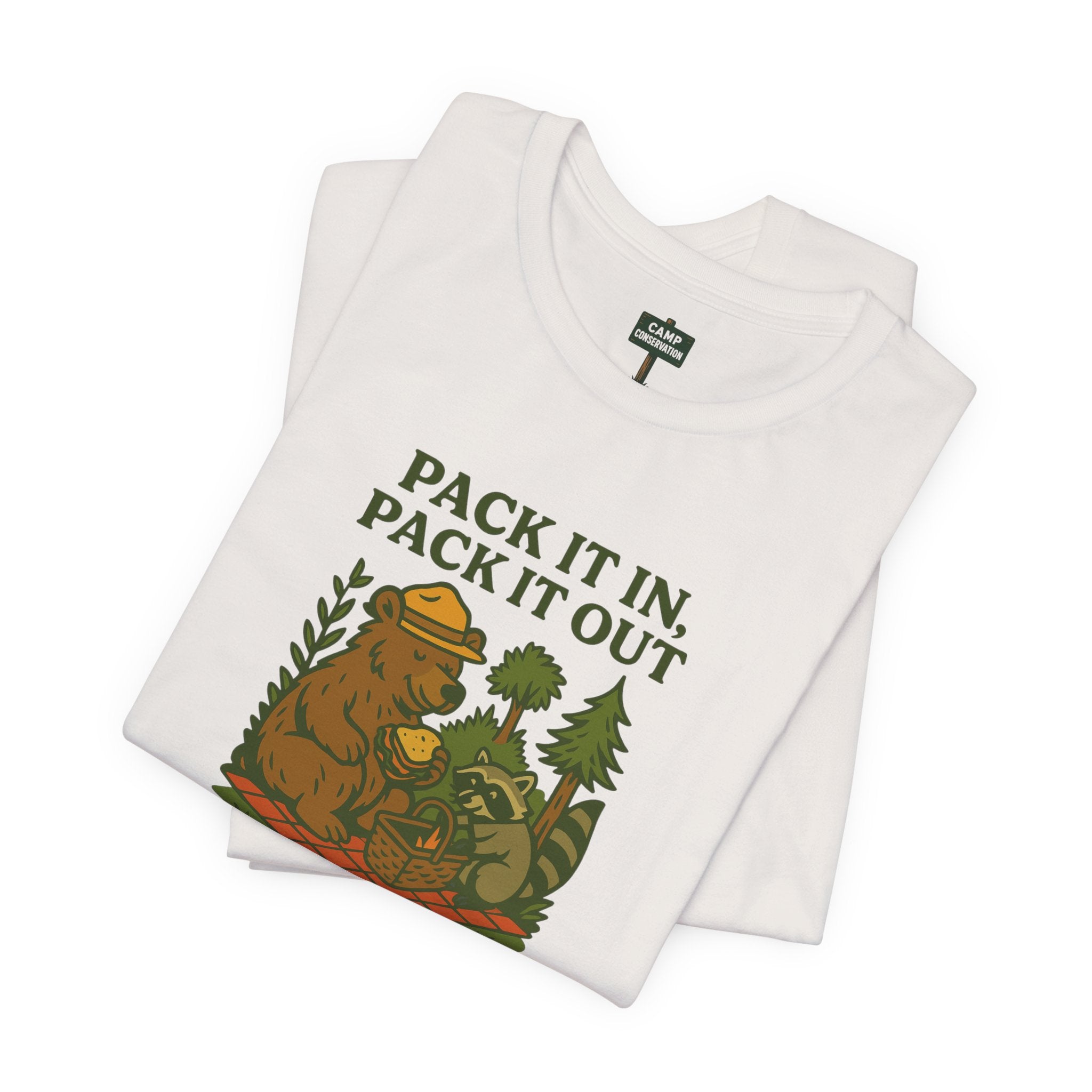 Pack It In Pack It Out Bear & Raccoon T-Shirt