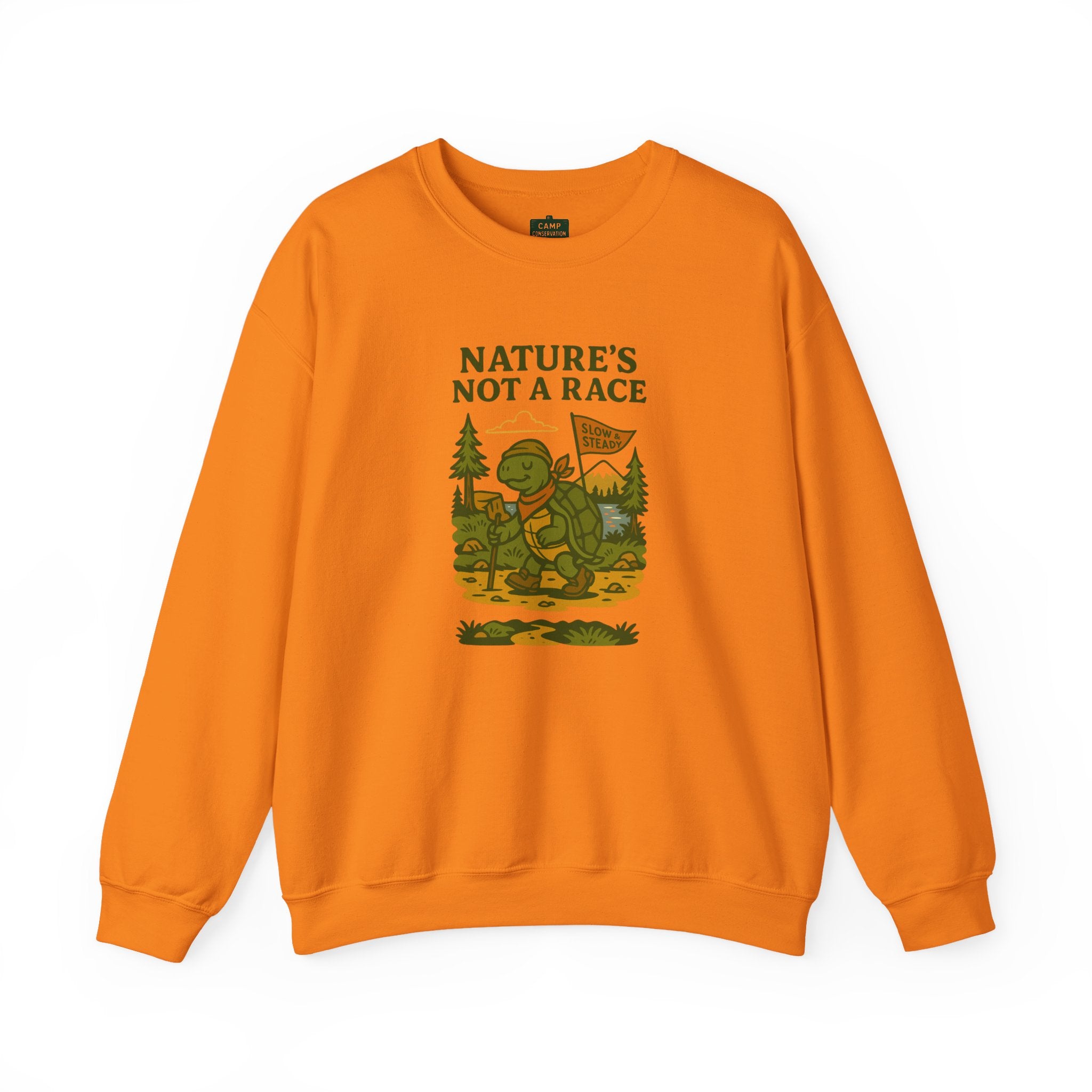 Nature's Not a Race Turtle Sweatshirt