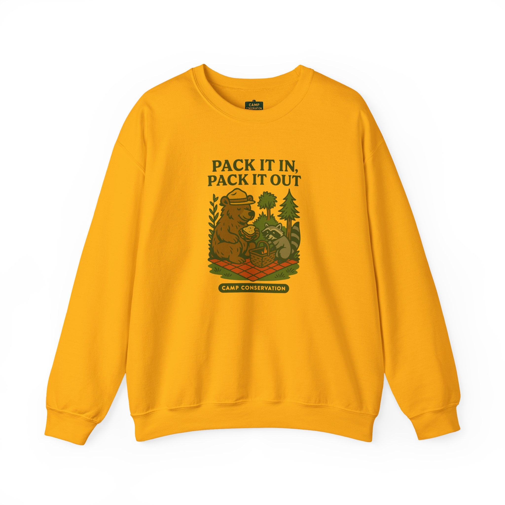 Pack It In, Pack It Out Bear & Raccoon Sweatshirt