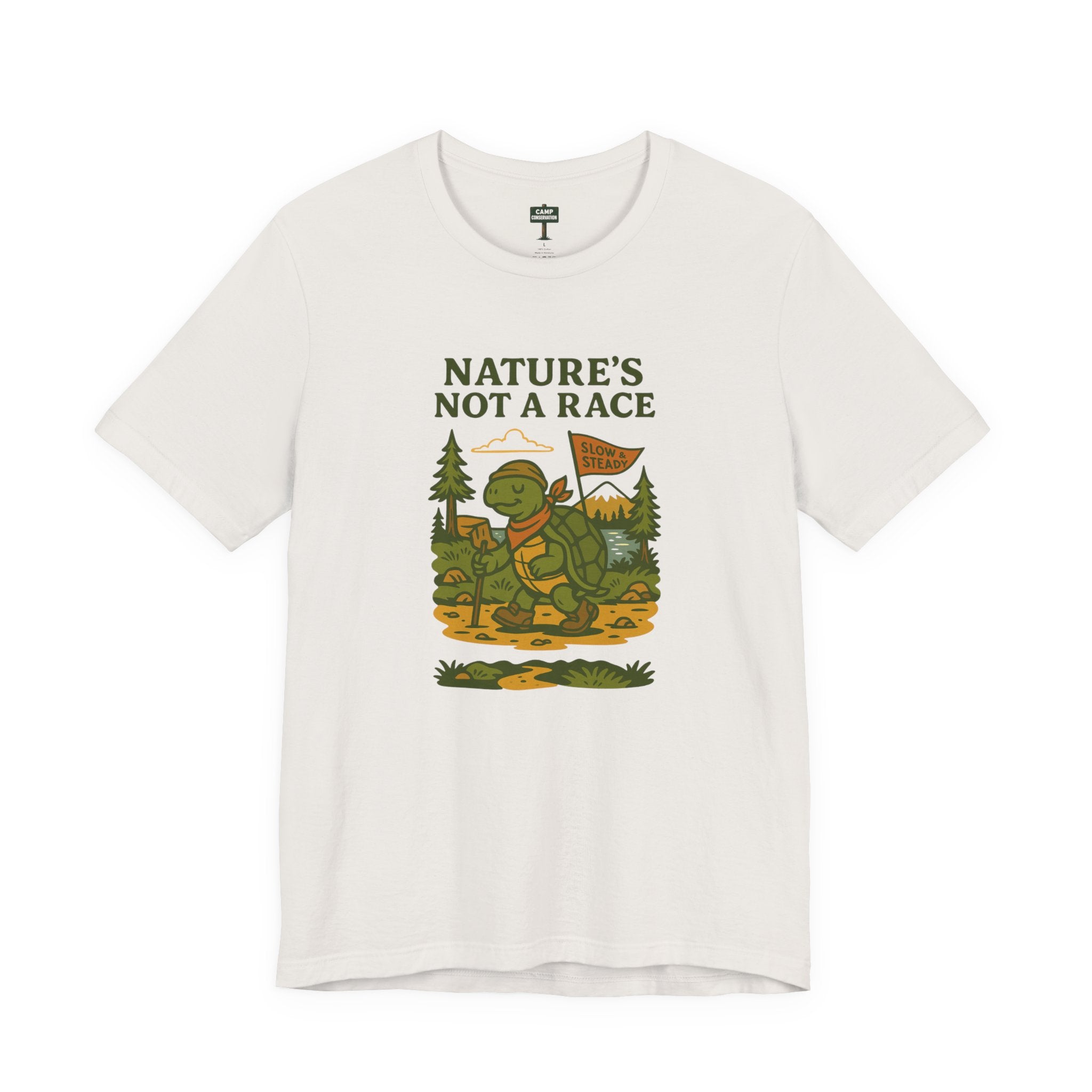 Nature's Not a Race Turtle T-Shirt