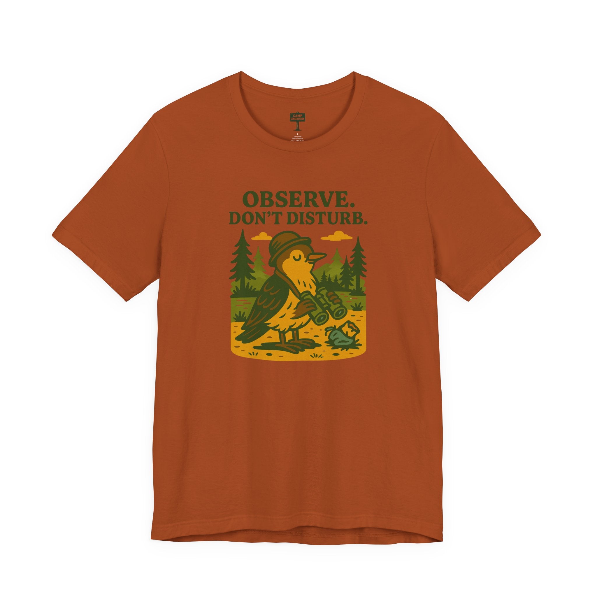 Observe Don’t Disturb Birdwatching T-Shirt