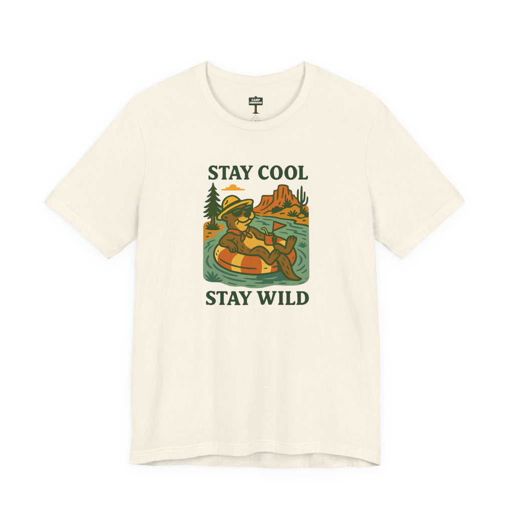 Stay Cool, Stay Wild Floating Otter T-Shirt