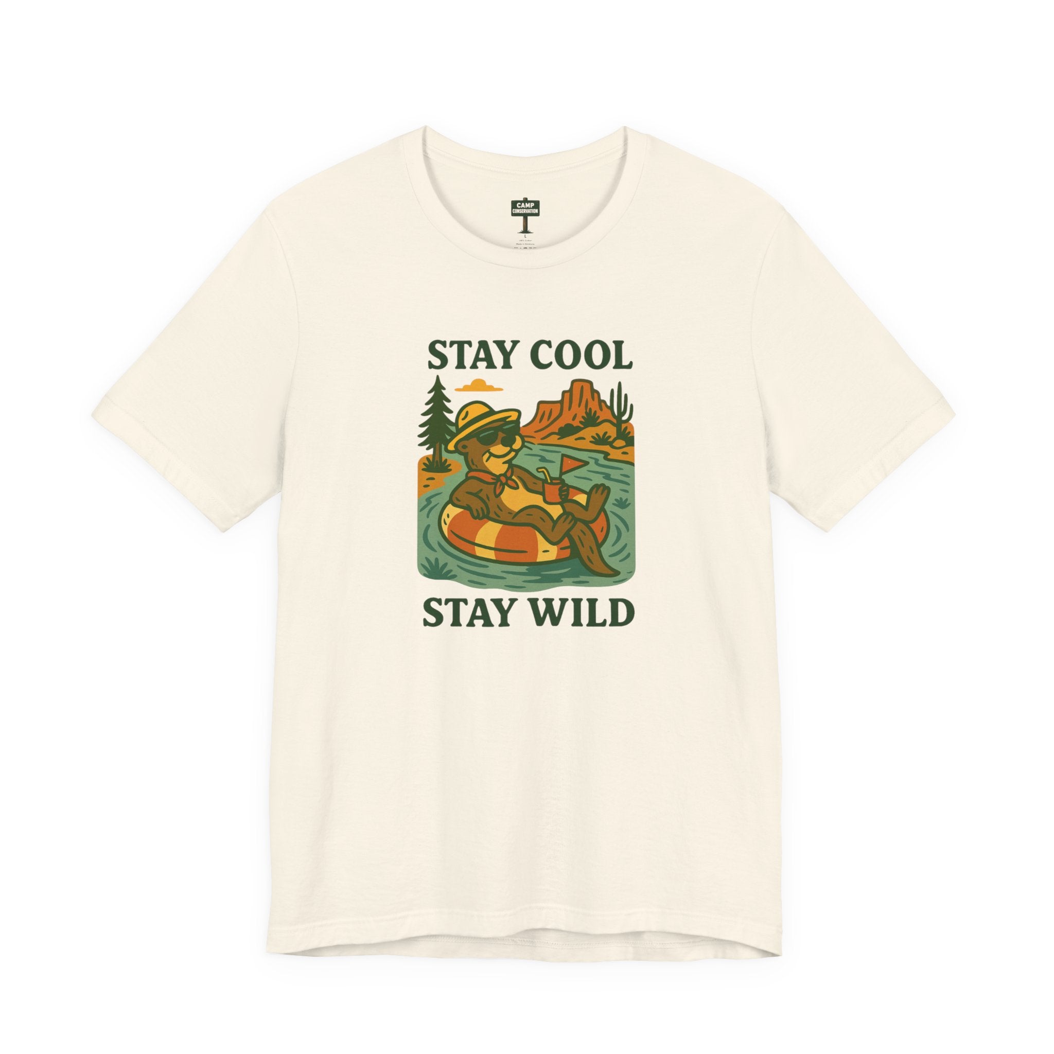 Stay Cool, Stay Wild Floating Otter T-Shirt