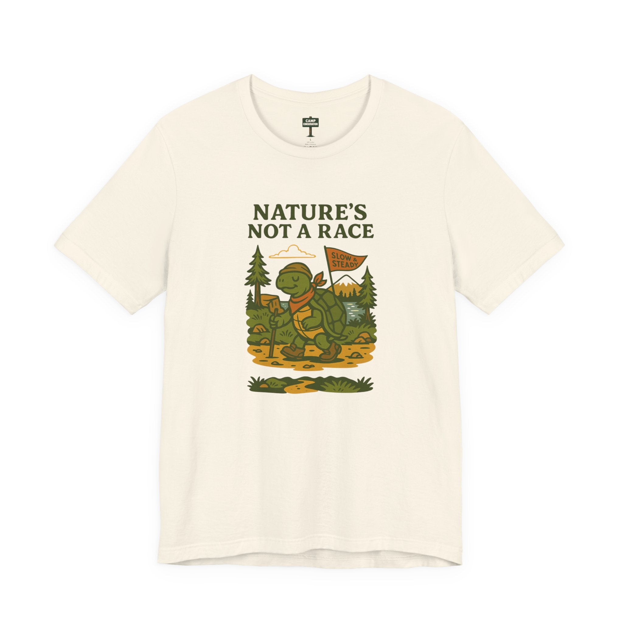 Nature's Not a Race Turtle T-Shirt