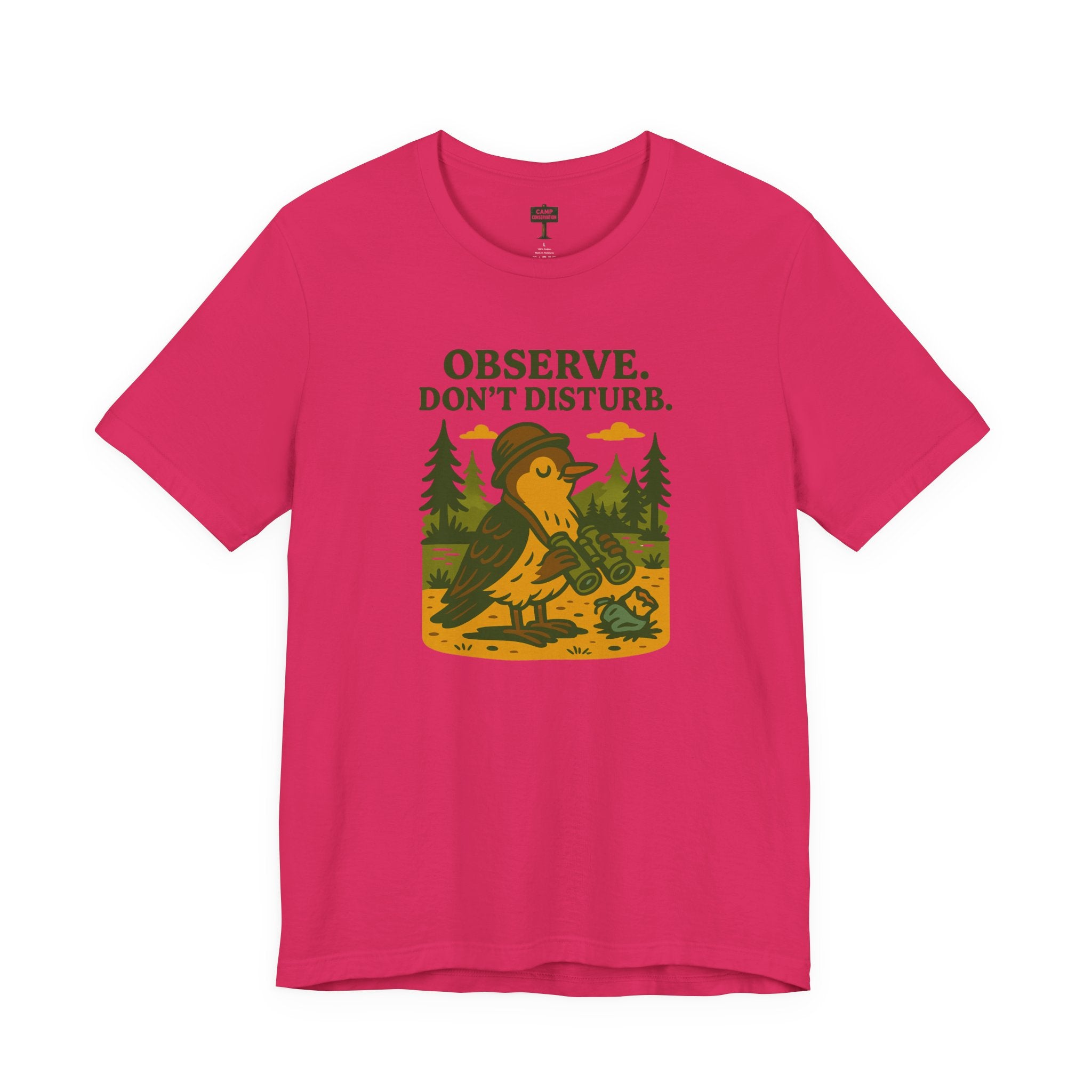 Observe Don’t Disturb Birdwatching T-Shirt