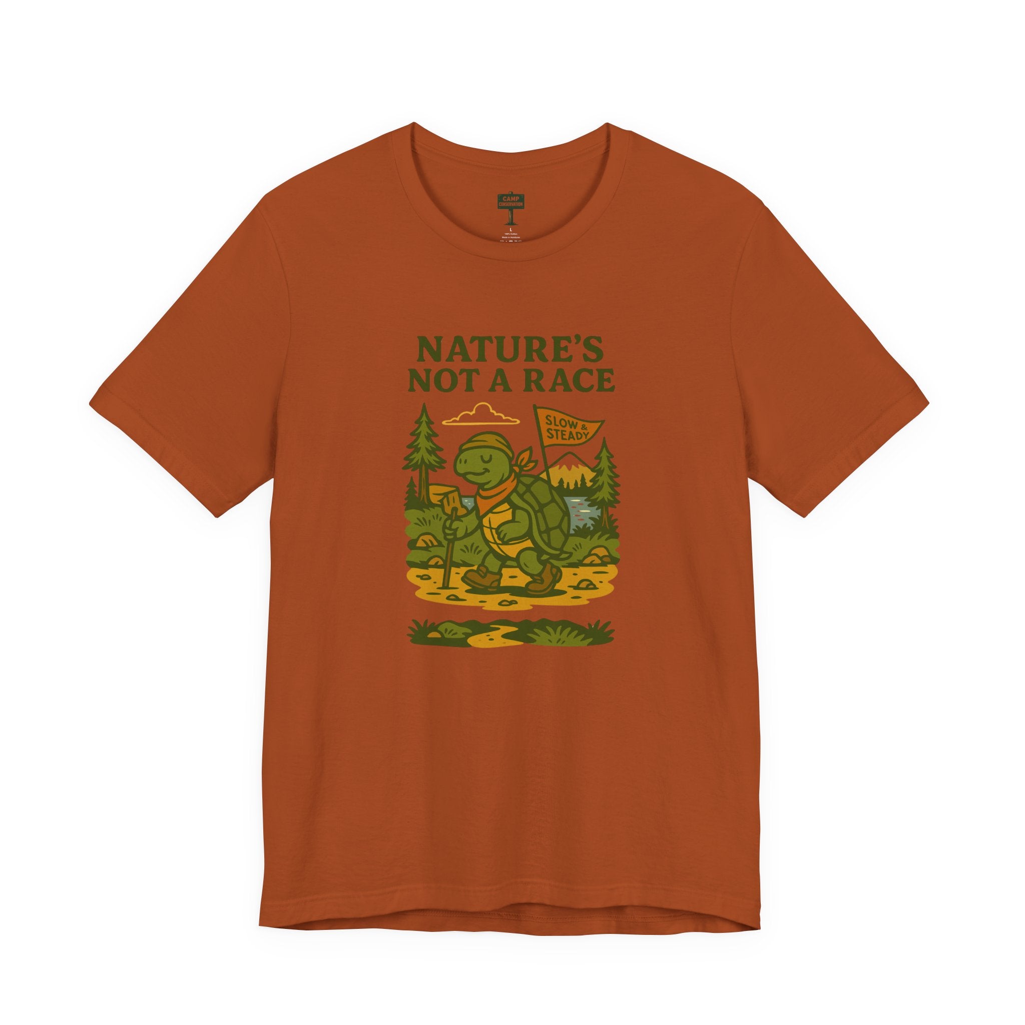 Nature's Not a Race Turtle T-Shirt