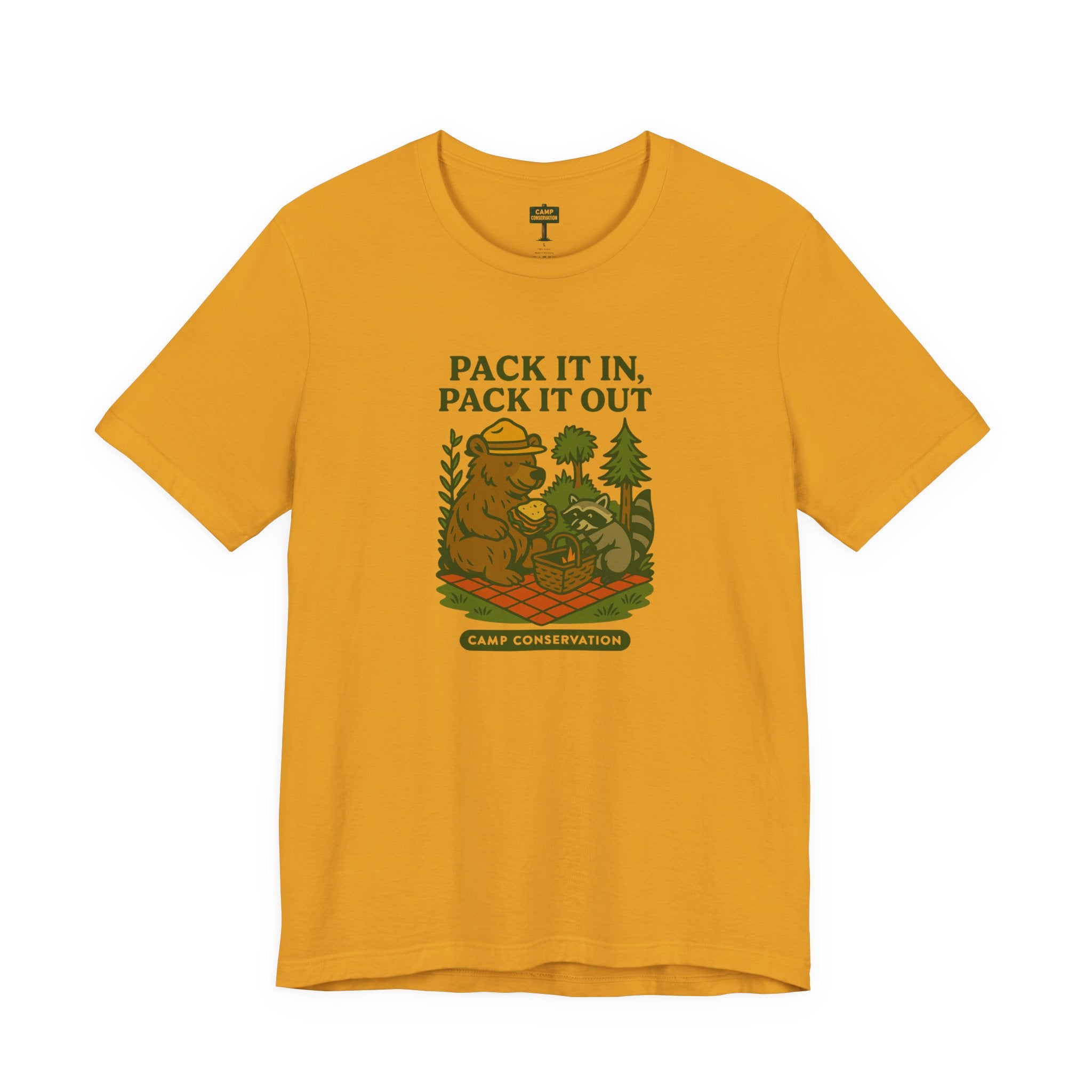 Pack It In Pack It Out Bear & Raccoon T-Shirt
